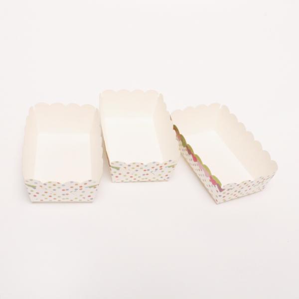 Quality Disposable Foil Square Paper Baking Cups Biodegradable Packaging Box for sale