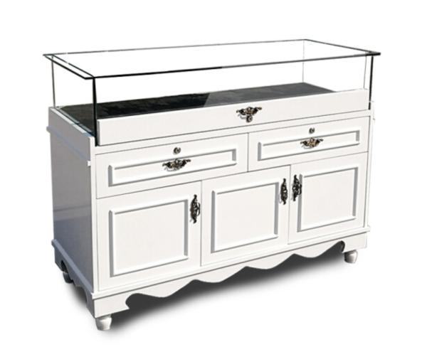 Quality Retail Jewelry Display Cases Jewelry Store Showcases With Lights Europe Style for sale