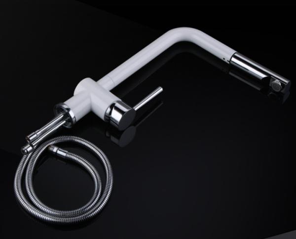 Quality SUS314 Rotatable Sink Pull Out  Dual Spout Kitchen Tap Sanitary for sale