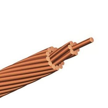 Quality Muliti Cores Hard Drawn Bare Copper Conductor Underground / Overhead for sale