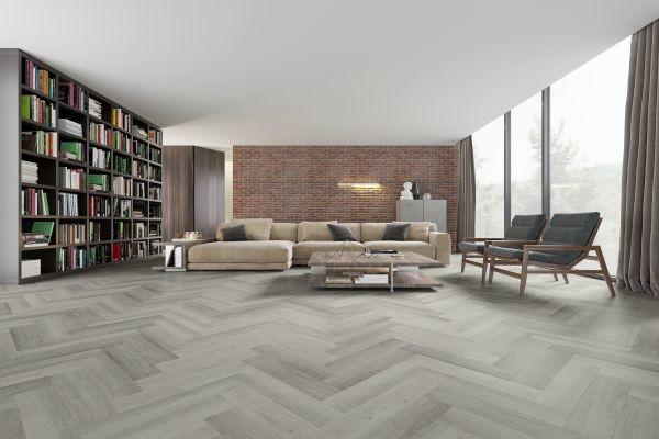 Quality Valinge Click Herringbone Spc Flooring Stone Look 1222x468mm for sale