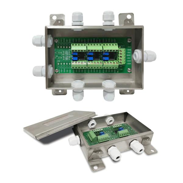 Quality 6 Way Stainless Steel Load Cells Summing Junction Box Enclosure Weighing Sensor for Platform Scale for sale