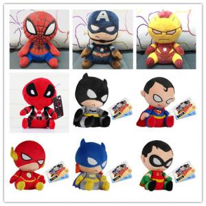 China 8inch Cartoon Marvel Comics The Avengers Plush Toys For Crane Vending Toy Machine on sale