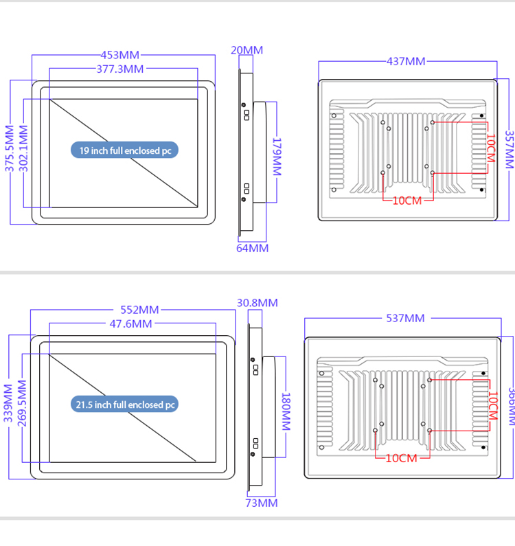 32 Inch Touch Screen Computer All In One Panel for Stocked Industrial Efficiency
