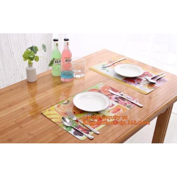 Top quality factory price durable anti-slip pvc plastic colorful round hollow-out mesh placemat table mat for restaurant