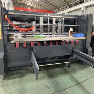 Blue Automatic Gluing Machine Corrugated Box High Precision With Stitching