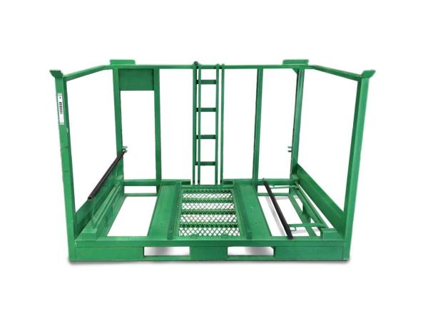 Quality Mild Steel Q235 1.5T Capacity unfolding Stackable Steel Pallets for sale