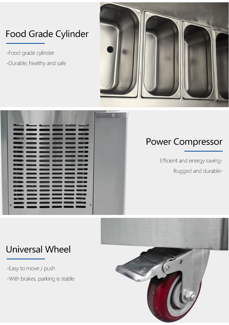 Continuous Production Capacity 540 cups /70g Soft Serve Ice Cream Machine 7 Flavors Automatic Yogurt Icecream Maker
