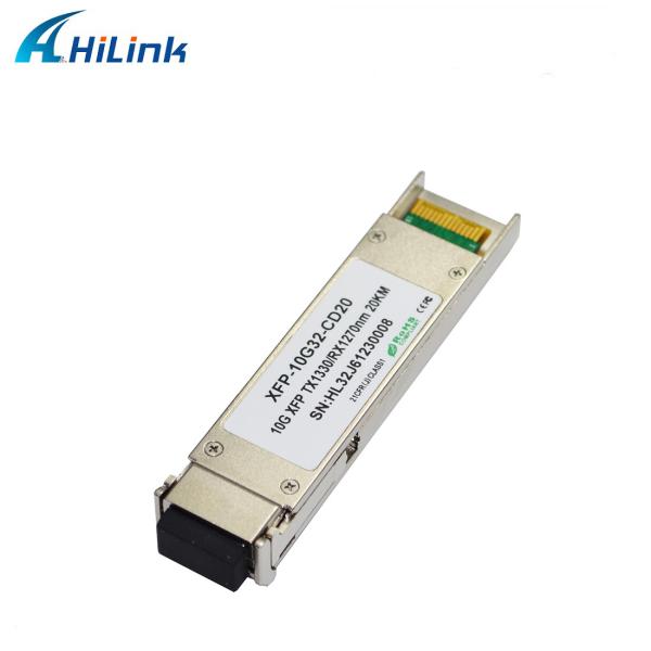 Quality 10G XFP BIDI Transceiver Module 1270nm 1330nm 20km Optical Fiber for sale