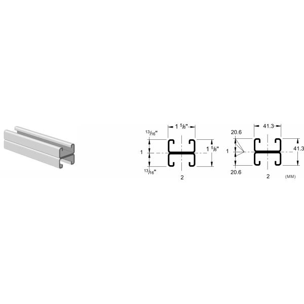 ELECMAN Back To Back Strut Channel Systems Green Power Coated