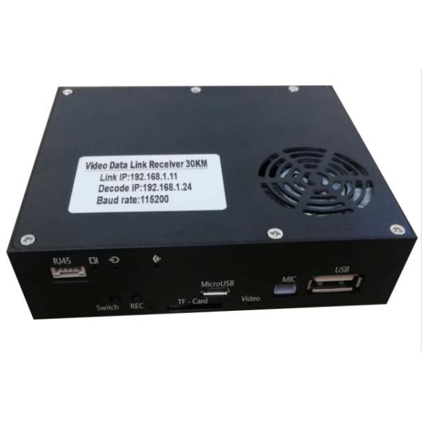 H.265 RS232 30KM 800MHz OFDM UAV Video Transmitter