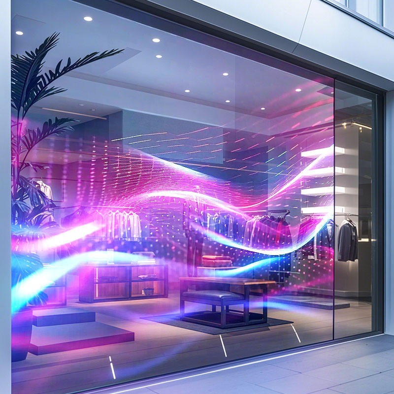 Holographic Display LED Flexible Screen P6.25 160° H /160° V Viewing Angle and IP20 Rating