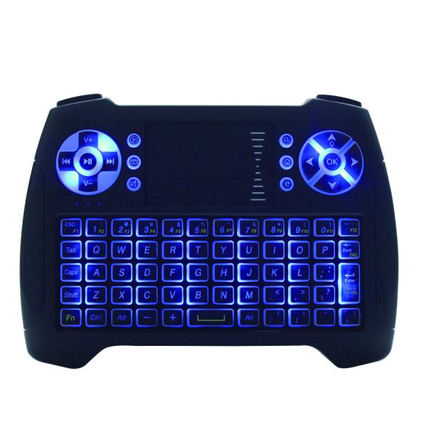 Quality Ergonomic 2.4g Touch Pad Keyboard With Rechargeable Lithium Battery for sale