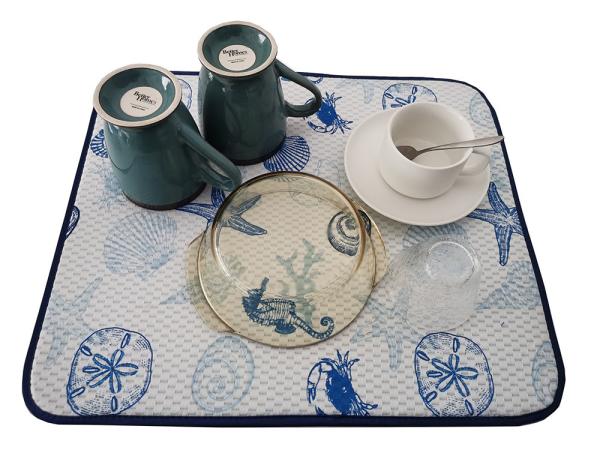 Quality 24x18in Kitchen Sink Microfiber Dish Drying Mat Dish Drainer  Mat for sale