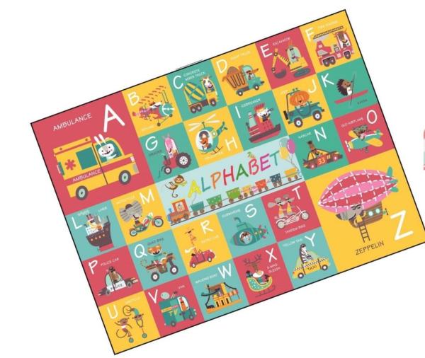 Quality Kids Educational Paper Jigsaw Puzzle Alphabet Floor Puzzle Transport For 4-8-10 year olds for sale