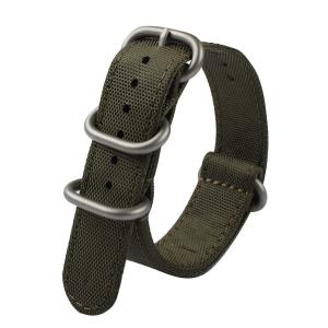 China Zulu Nylon Strap Watch Bands 22mm Fashion Style Pure Color on sale