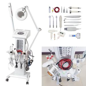 China Skin Scrubber Multifunctional Facial Machine 14 In 1 White Color For Spa on sale