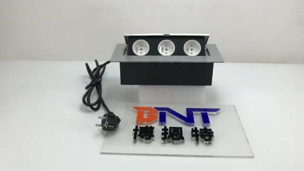 hidden type pop up tabletop socket French power strip with usb socket