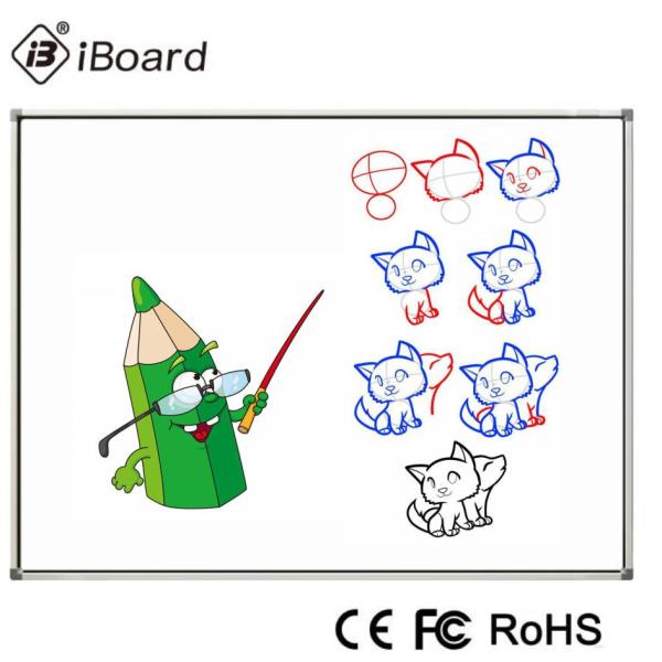 86 Inch Touch Screen Interactive Whiteboard Infrared Multi Touch For Schools