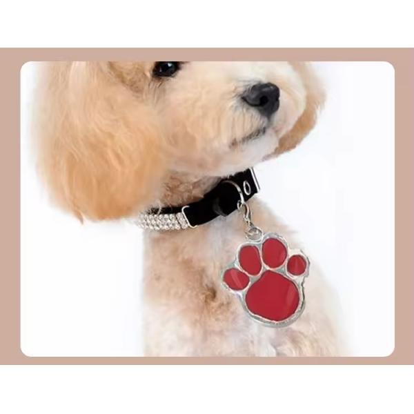 OEM / ODM Stainless Steel Pet Tags Paw Shape Dog Identity Tags