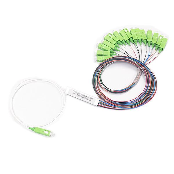 Quality 0.9mm Colorful Fiber Optic Beam Splitter , SC / APC 1x16 Plc Splitter for sale