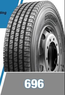 Quality 696 high quality TBR truck tire for sale