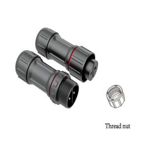 Buy cheap IP67 M12 Waterproof Circular Connector Threaded Butt Type 2 Pin Circular Connector product