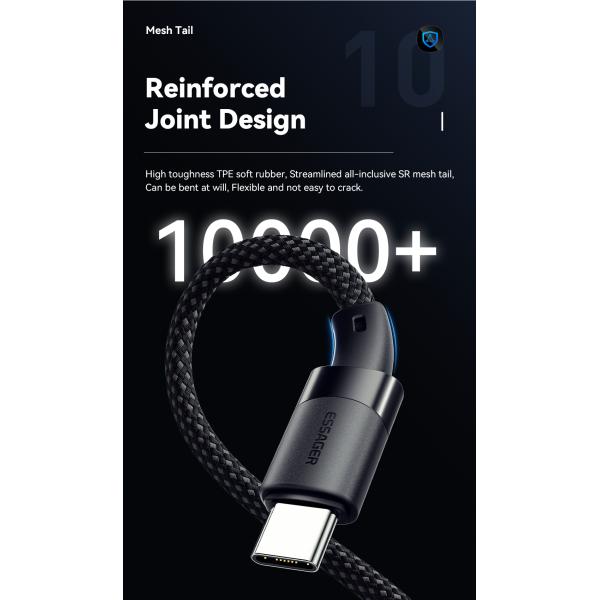 ESSAGER ES-X53 Series 100W USB C to USB C Magnetic Charging Cable