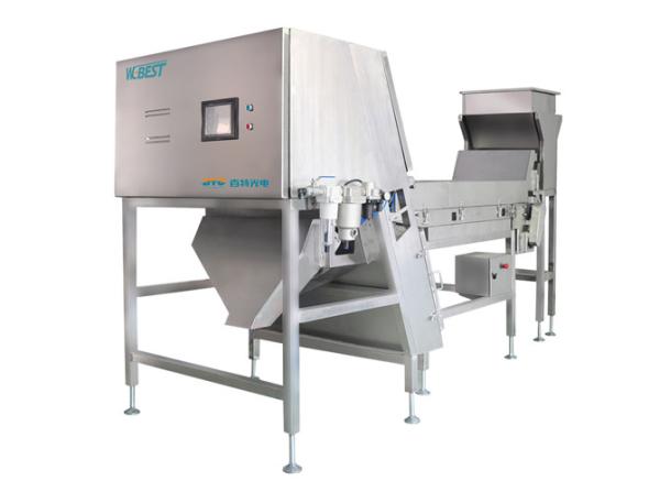 Quality PLC CCD Peanut Belt Color Sorter 0.6 Mpa With LED Lamps for sale