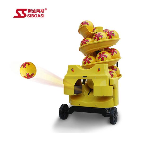 Quality Inclination Angle Adjustable Soccer Football Snapping Machine Self feeding for sale