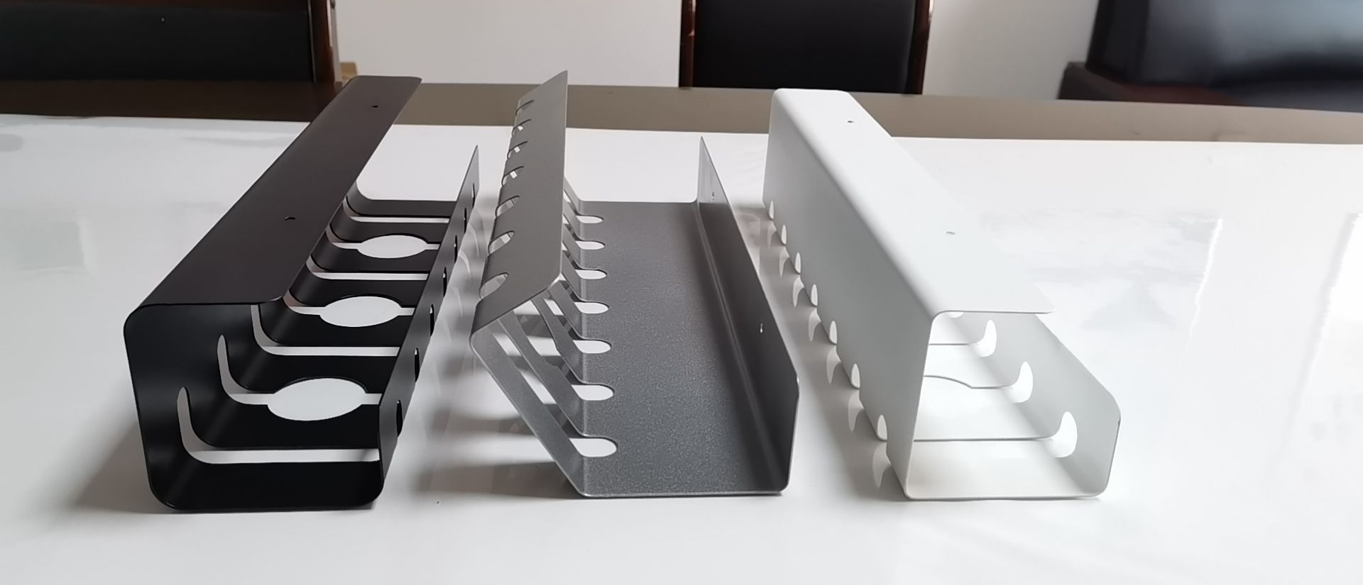 Hook Type Wire Organizer for Desks Offices and Kitchens Silver Installation Type Hook