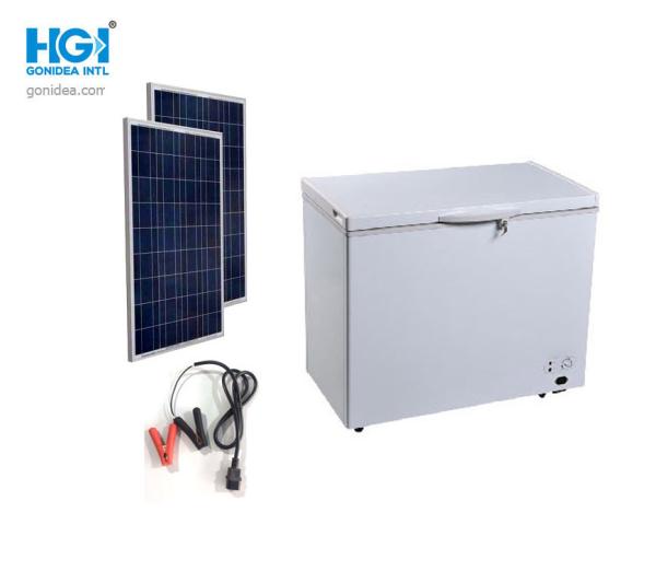 Quality SASO 312 Liter Solar Powered Chest Freezer Deep Fridge DC Compressor 41in for sale
