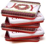 Christmas Gift Card Tin Gift Box Storage Container With Lids Gifts Wrap
