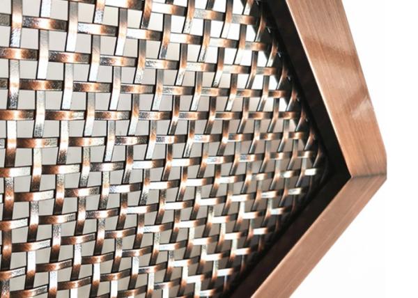 Quality Surface Finished Services Architectural Woven Wire Mesh With Pattern Design for sale