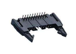China Right Angle Shrouded Header Connector 90 Degree Header Pins 2.54mm 20 Pin on sale