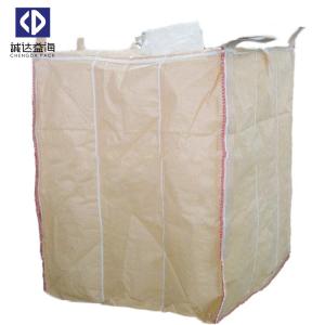 China Color Customized PP Bulk Bags , Baffle Bulk Bags For 1000KG Sand Cement on sale