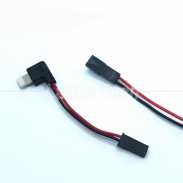90 Degree Right Angle USB 8 Pin Micro Type C to JST SYP Connector Cable for Motorcycle Rider Magnetic Cell Phone Holder