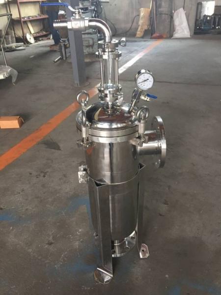 Quality inline bag filter housing Oil Water Separation 0.5 micron SS304 316L for sale