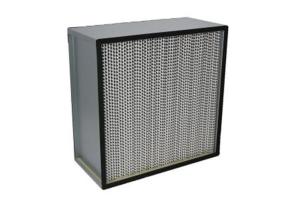 China Fiberglass H13 Deep Pleat Cleanroom HEPA Filters / HEPA Air Filter With Separator on sale