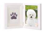 Customized Pet Keepsake Frame Ink Pad Paw Print Memorial Picture Frame