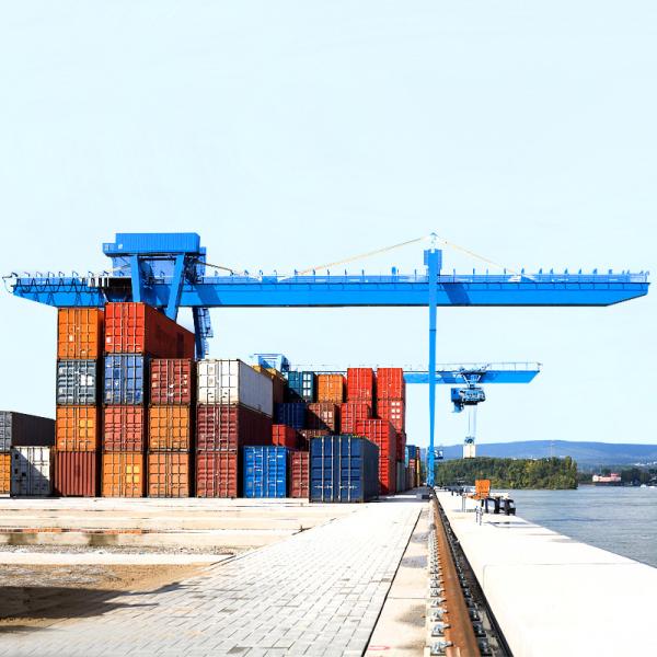 Quality Shipyard Q235 Shipping Container Gantry Crane Shot Blasting for sale