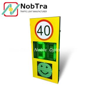China Aluminum LED Radar Speed Display Signs Notified Visible Distance 300M on sale