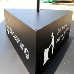 China Simple LED Advertising Light Box Square Light Box For Outdoor Advertising on sale