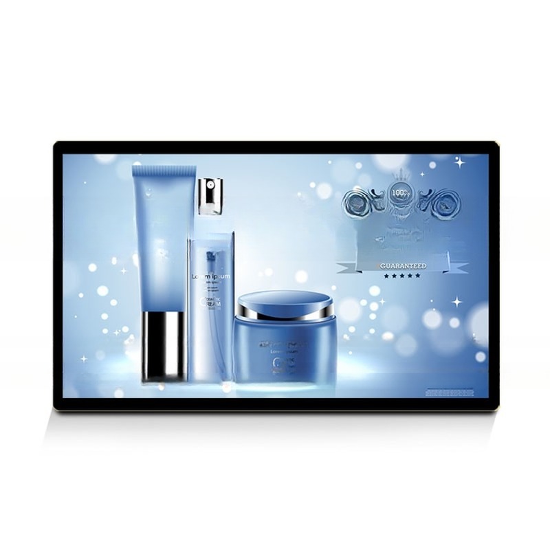 ceiling roof mount double screens 55" inch wireless WIFI network totem LCD display for commercial AD POP screen Window signage