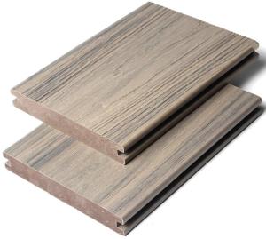 China Solid 142 X 22 WPC Composite Decking Grey Outdoor Wpc Fence Boards Panel on sale