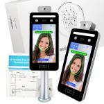 8 Inch Facial Recognition Access Control System Body Temperature Detection
