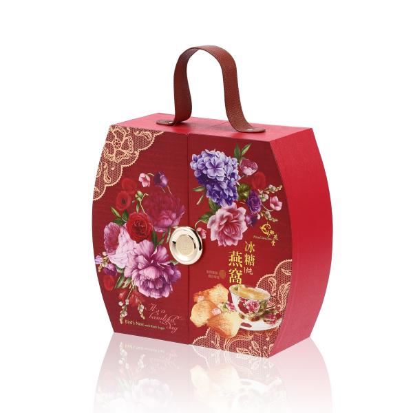 Quality Customized Shape  Luxurious Gift Box with Handle CMYK Color Cardboard Material Printing for sale
