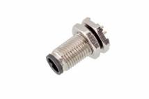 China M5 Male Back Mount Socket Solder Screw M5*0.5 3/4pin 20A IP67 PCB M5 Circular Connector on sale