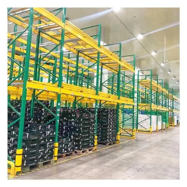 Quality 1-2 Pallets Width  Corrosion Protection Roll Back Pallet Racks For Warehouse Storage for sale