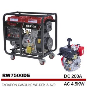 China Portable 188F Diesel Engine Driven Welders Smart AVR Controller 200A on sale